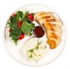 Куриная грудка на гриле с рисом и свежи салатом 05461